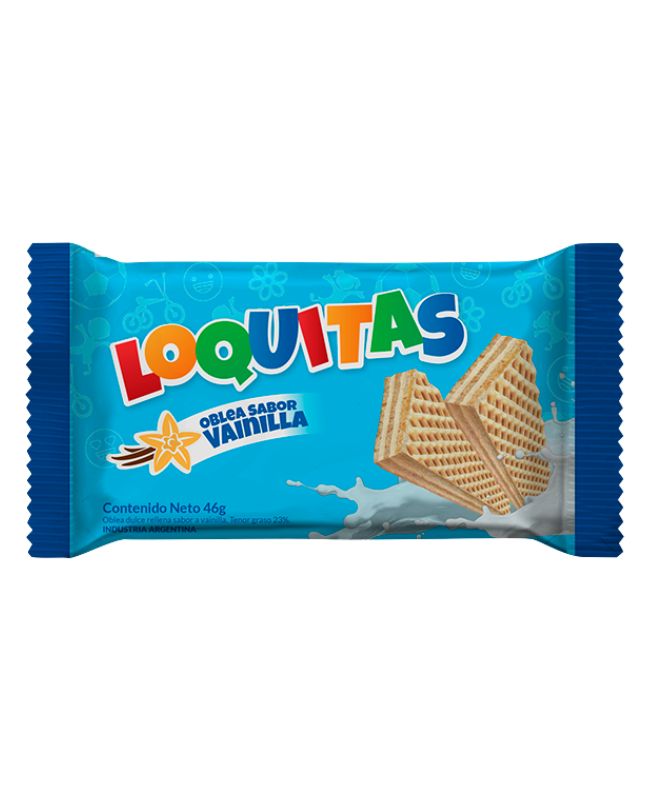 Oblea Loquitas Vainilla por 46 gramos