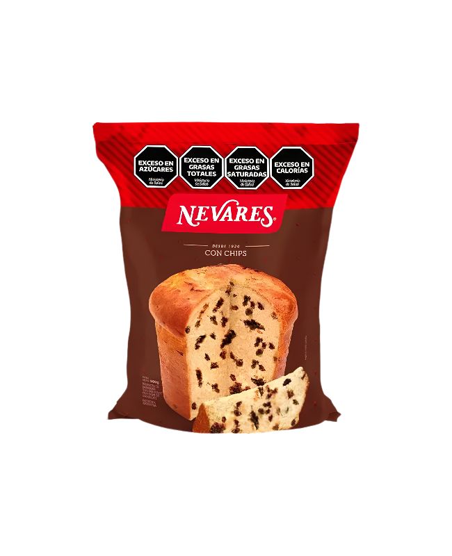 Pan Dulce Nevares con Chips de Chocolate por 500 gramos