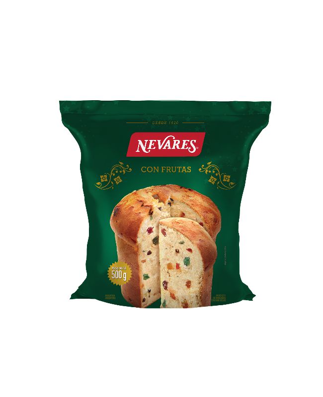 Pan Dulce Nevares con Frutas por 500 gramos