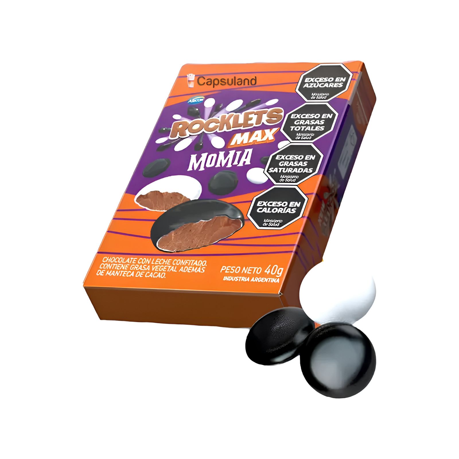 Rocklets Max Momia Halloween en Cajita por 40 gramos