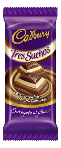 Tableta Cadbury Tres Sueños por 82 gramos