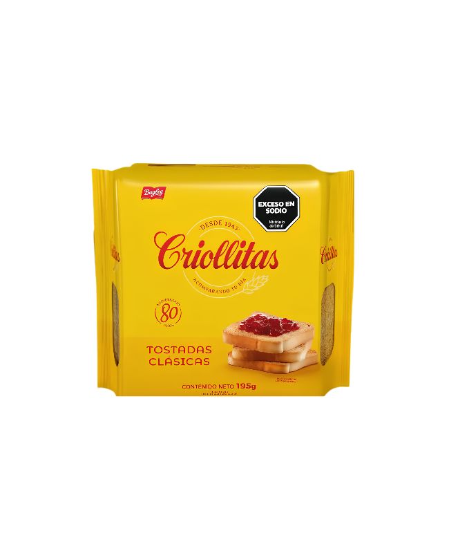 Tostadas Criollitas Clásicas por 195 gramos