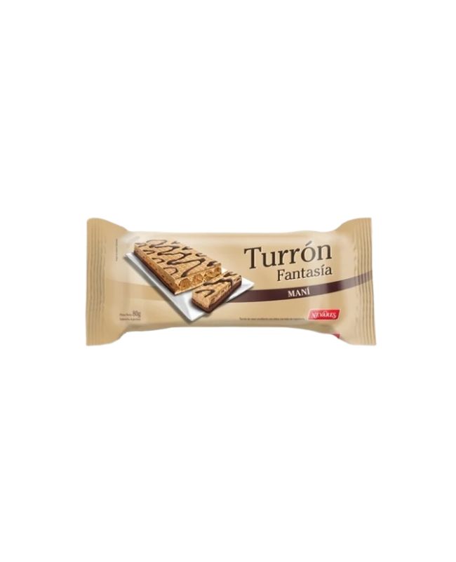 Turrón Nevares con Maní por 80 gramos