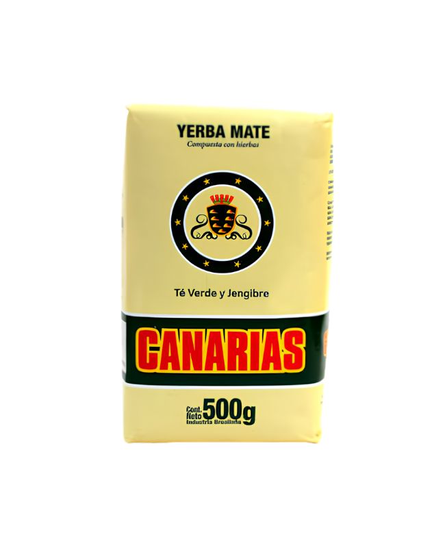 Yerba Mate Canarias Té Verde y Jengibre por 500 gramos