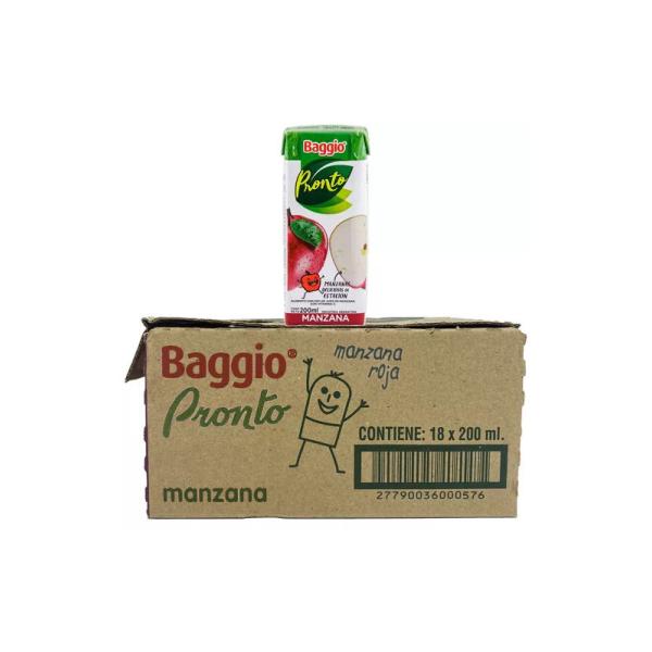 Jugo Baggio Manzana Roja por 18 unid. por 200 cc.