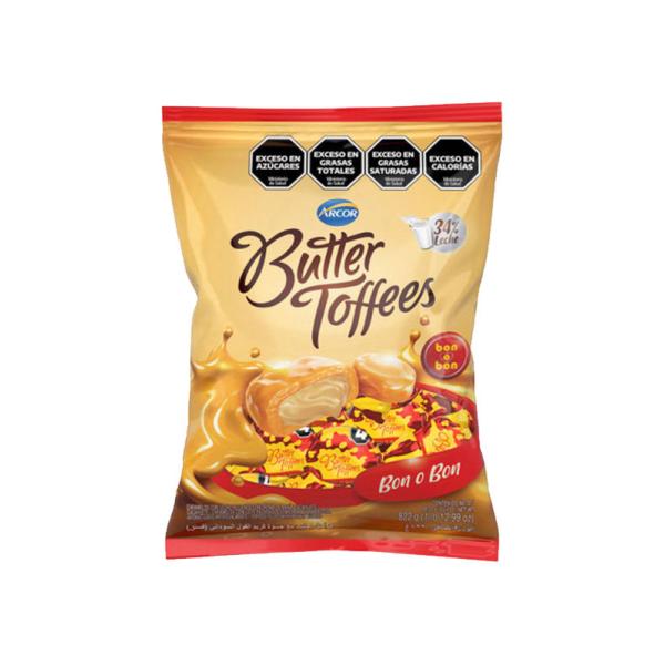 Caramelos Butter Toffees Bon o Bon por 822 grs.