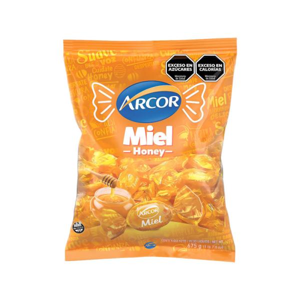 Caramelos Duros Arcor Relleno Miel por 675 grs.