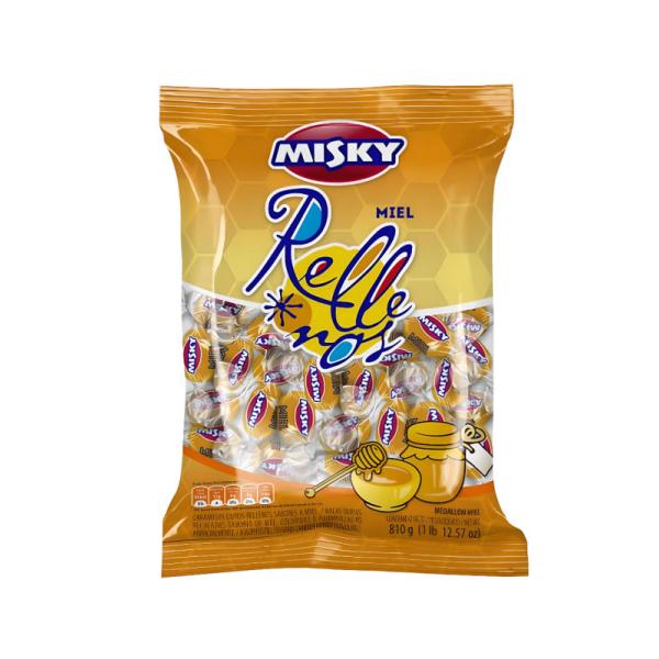Caramelos Misky Rellenos con Miel por 675 grs