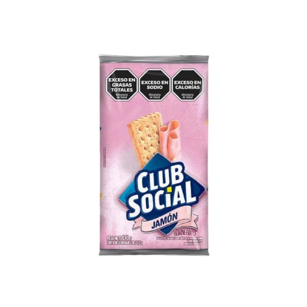 Galletas Club Social Jamón por 6 unid. por 23.5 grs.