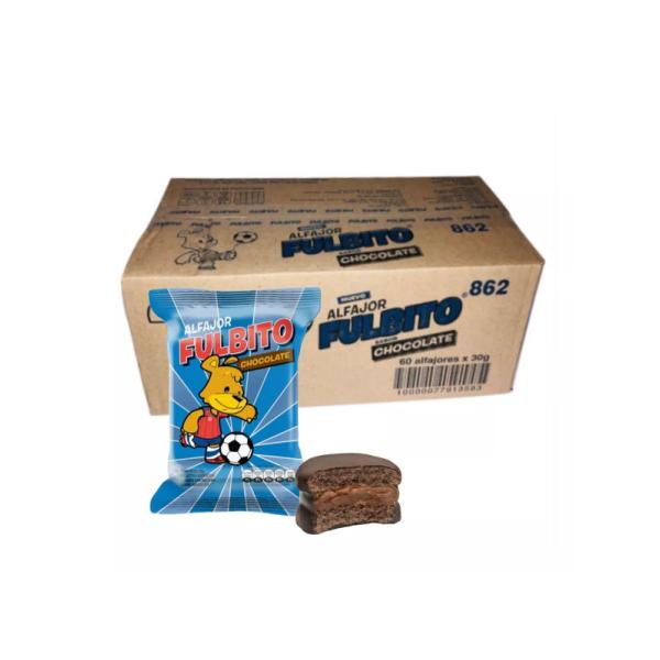 Alfajor Fulbito Chocolate por 60 unid. por 30 grs.