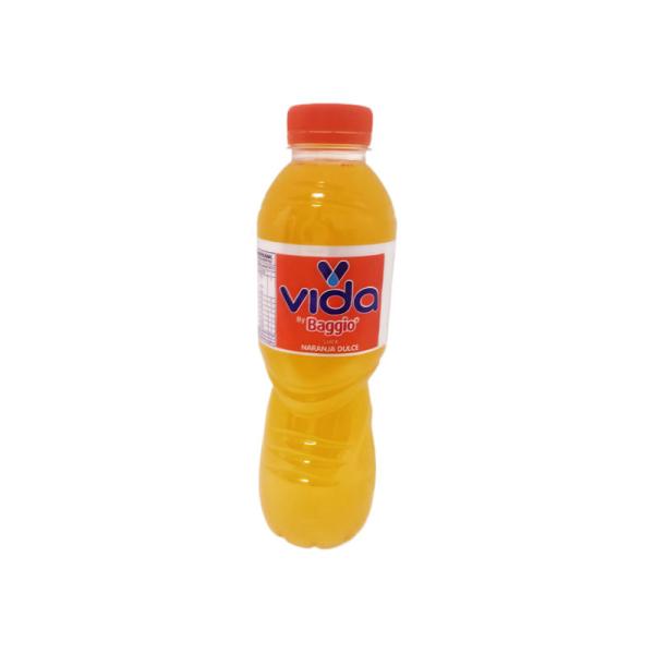 Agua Saborizada Vida Baggio Naranja Dulce Boca Ancha por 600 cc.