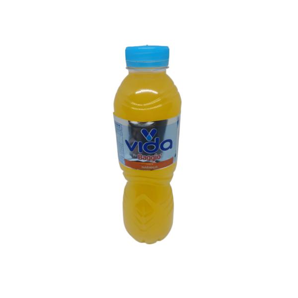 Agua Saborizada sin Azúcar Vida Baggio Naranja Boca Ancha por 600 cc.