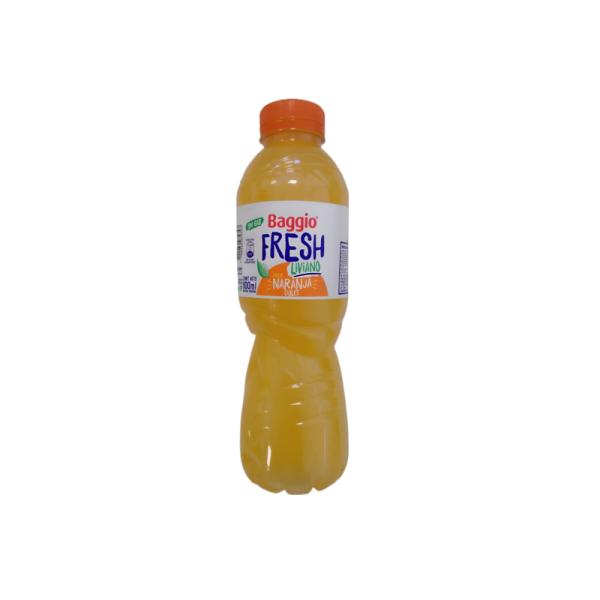 Agua Saborizada sin Azúcar Fresh Baggio Naranja por 600 cc.