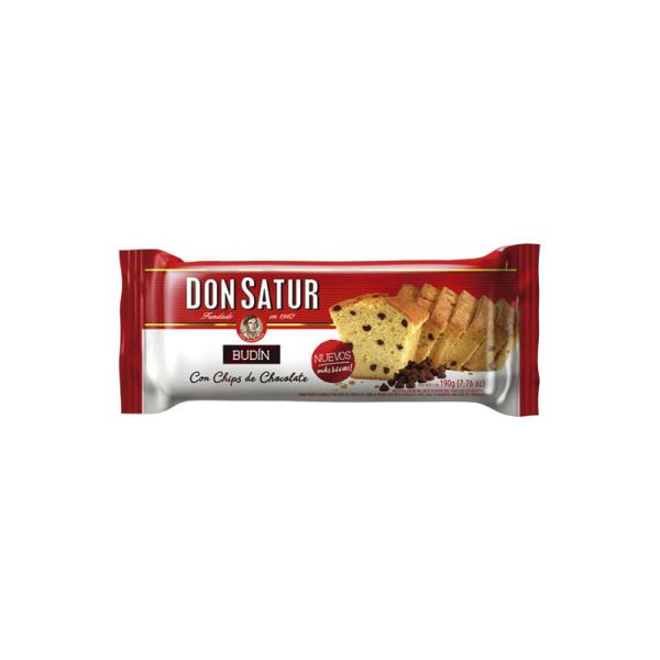 Budín Don Satur con Chips de Chocolate por 190 grs.