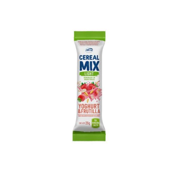 Barra Cereal Mix Yoghurt Frutilla Light por 26 grs.