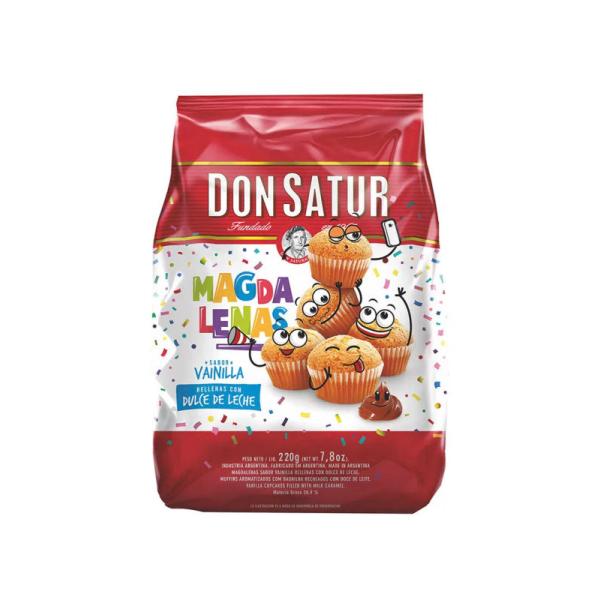Magdalenas Don Satur Vainilla con Dulce de Leche por 220 grs.