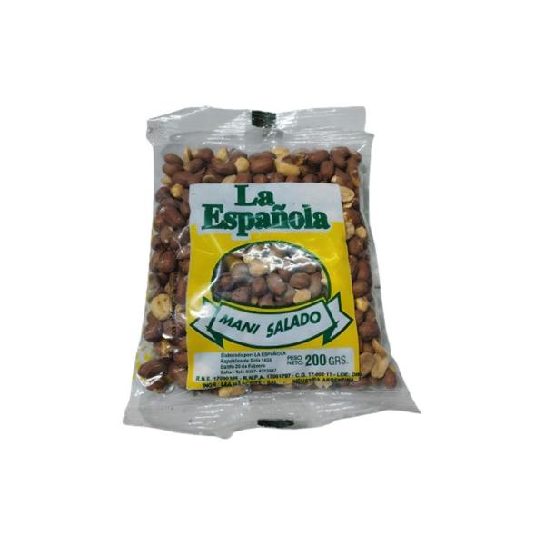 Maní Salado Frito La Española por 200 grs.