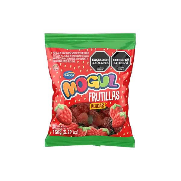 Gomitas Mogul Frutilla Acidas por 150 grs.