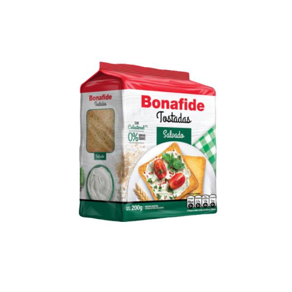 Tostada Bonafide de Salvado por 200 grs.