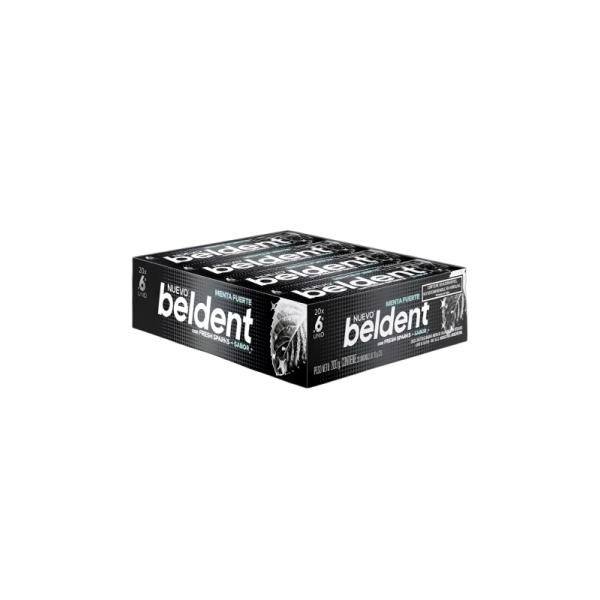 Chicles Beldent Regular Menta Fuerte por 20 unid. por 10 grs.