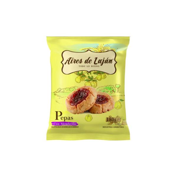 Galletas Aires de Luján Pepas Membrillo por 180 grs.