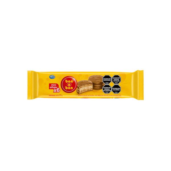 Alfajor Mini Bon o Bon por 6 unid. por 19.5 grs.