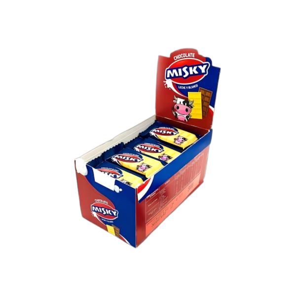 Chocolatín Misky Blanco por 20 unid. por 8 grs.