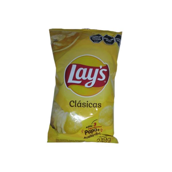 Papas Fritas Lays Clásicas por 249 grs.