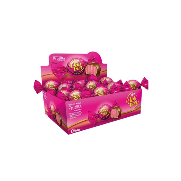 Bombones Oblibon Export Frutilla por 30 unid. por 15 grs.