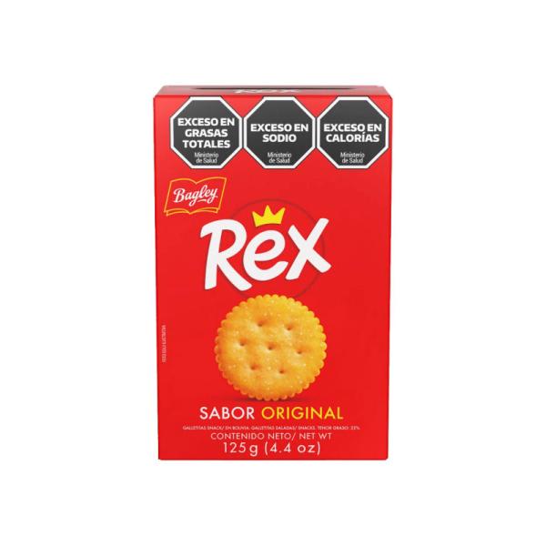 Galletas Rex Sabor Original Caja por 125 grs.