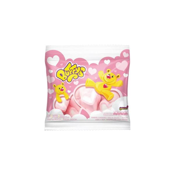 Malvaviscos Buffys Corazón Fresa por 20 grs.