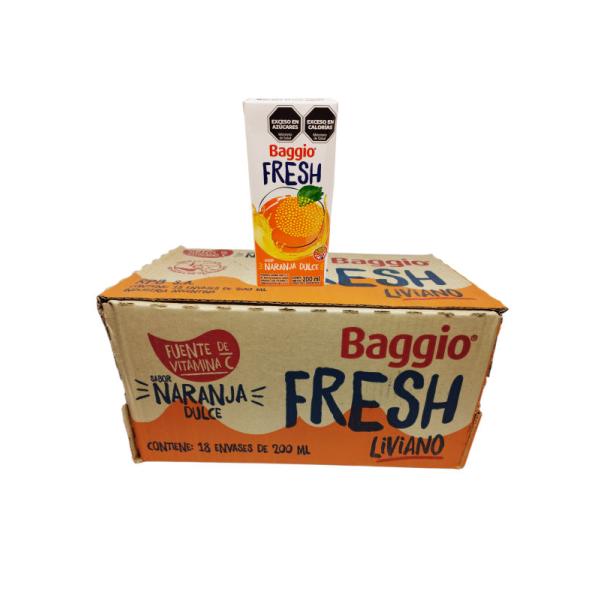 Jugos Baggio Fresh Naranja Dulce por 18 unid. por 200 ml.