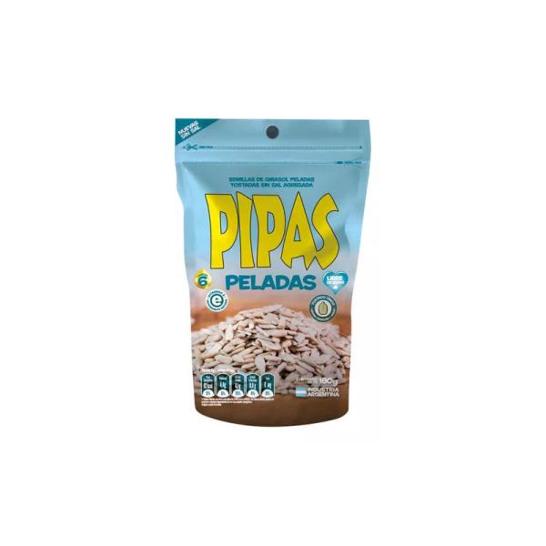 Semillas Pipas Peladas sin Sal Doypack por 180 grs.