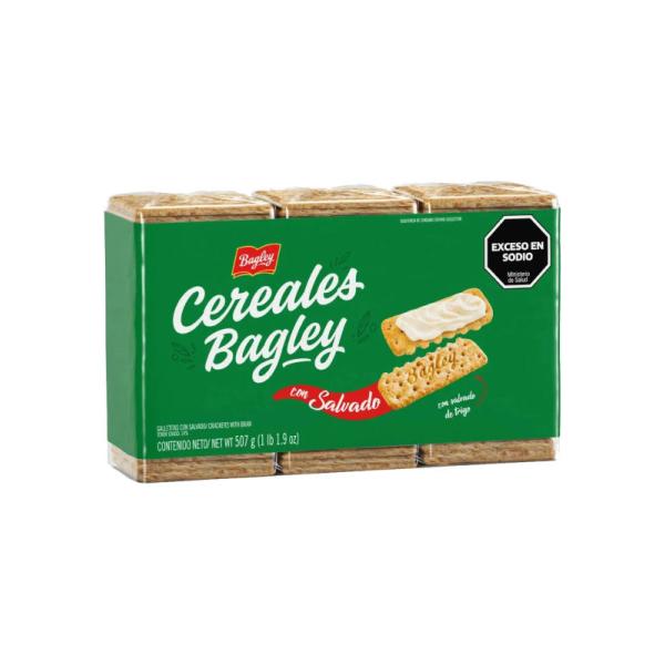 Galletas Cereales Bagley con Salvado por 507 grs.