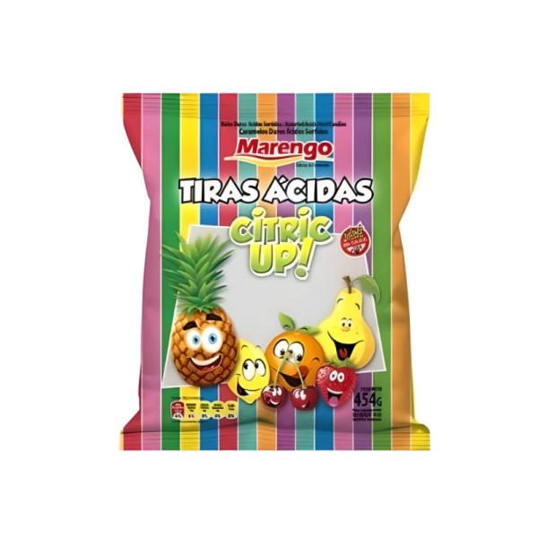 Caramelos MARENGO Tiras Acidas Citric por 454 grs.