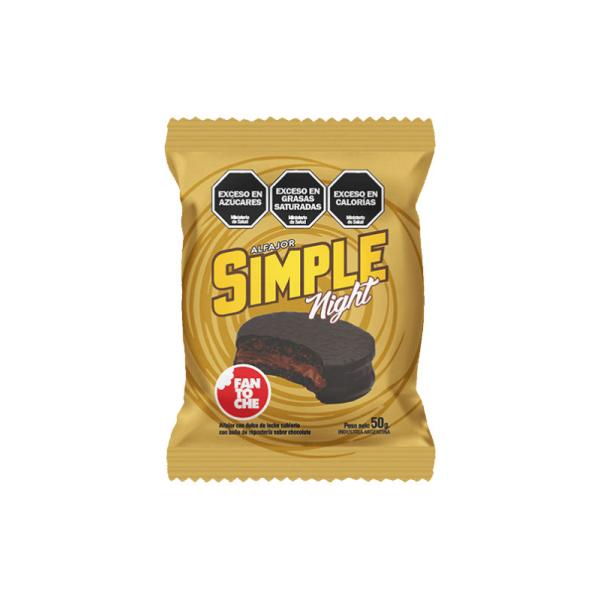 Alfajor Fantoche Simple Night por 50 grs.