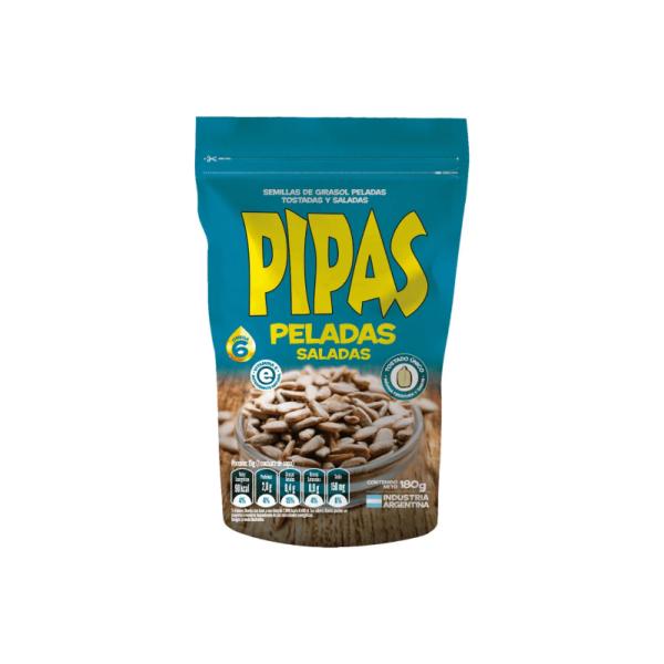Semillas Pipas Peladas Saladas Doy Pack por 180 grs.