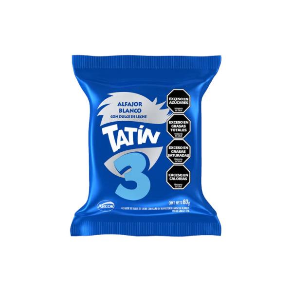 Alfajor Tatin Triple Blanco por 60 grs.