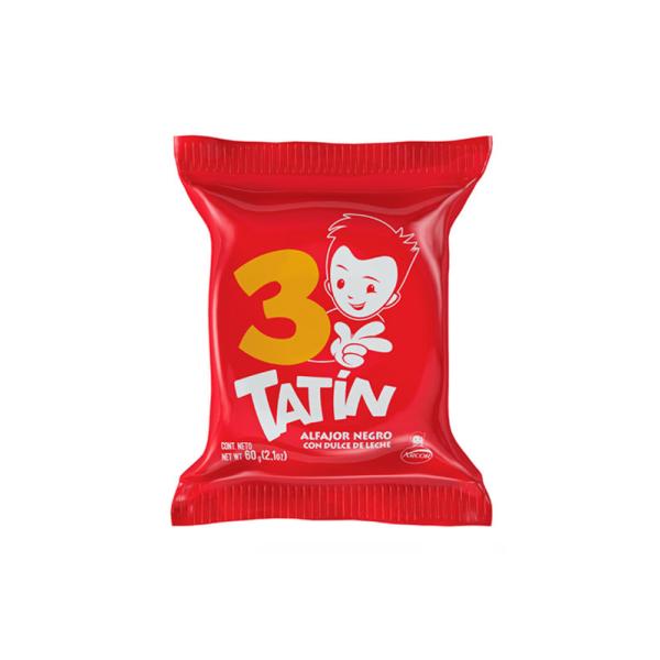 Alfajor Tatin Triple Negro por 60 grs.