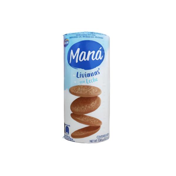 Galletas Maná Liviana de Leche por 136 grs.