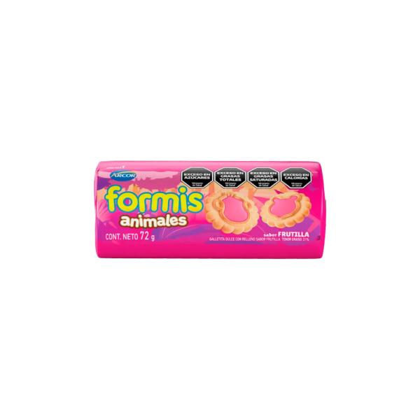 Galletas Formis Animal Vainilla Frutilla por 72 grs.