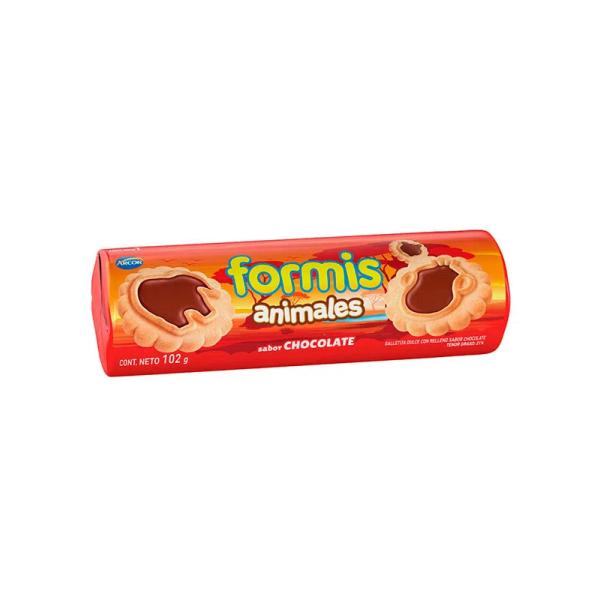 Galletas Formis Animal Vainilla Chocolate por 102 grs.