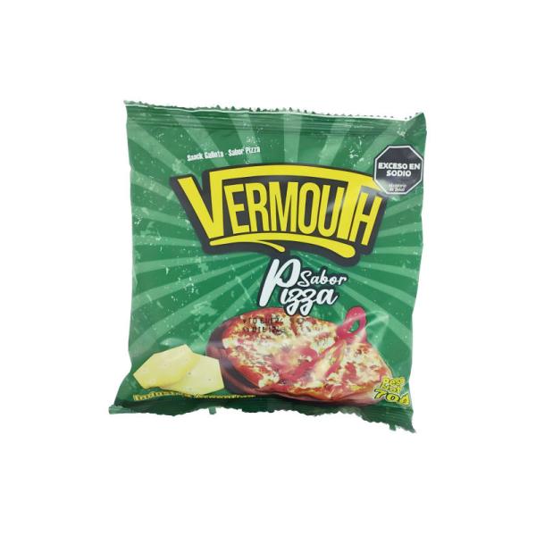 Galletas Vermouth Sabor Pizza por 70 grs.