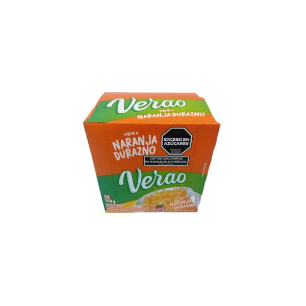 Jugos Verao Naranja Durazno por 20 unid. por 7 grs