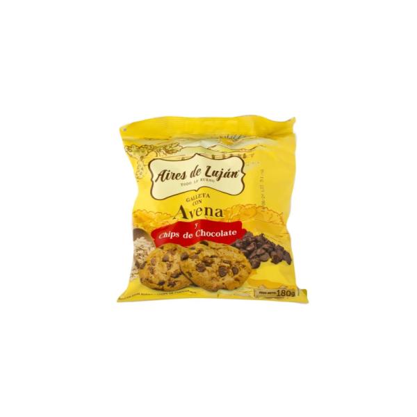 Galletas Aires de Luján de Avena con Chips de Chocolate por 180 grs.