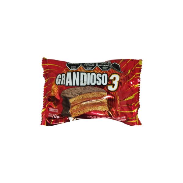 Alfajor Grandioso Triple Negro por 70 grs.