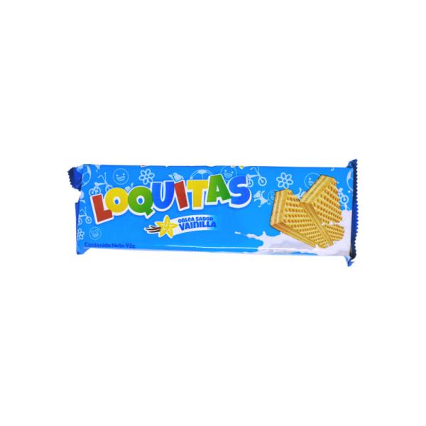 Galletas Obleas Loquitas Vainilla por 92 grs.