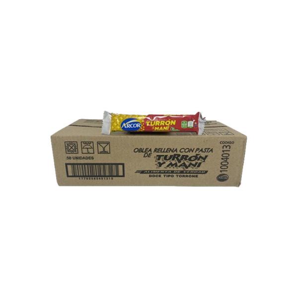 Turrón Arcor por 50 unid. por 25 grs.