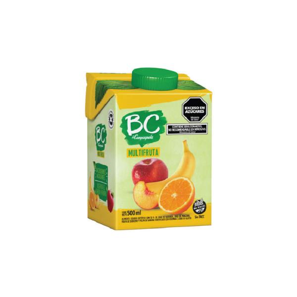 Jugos BC La Campagnola Multifruta Sin Azucares Agregados por 500 cc.