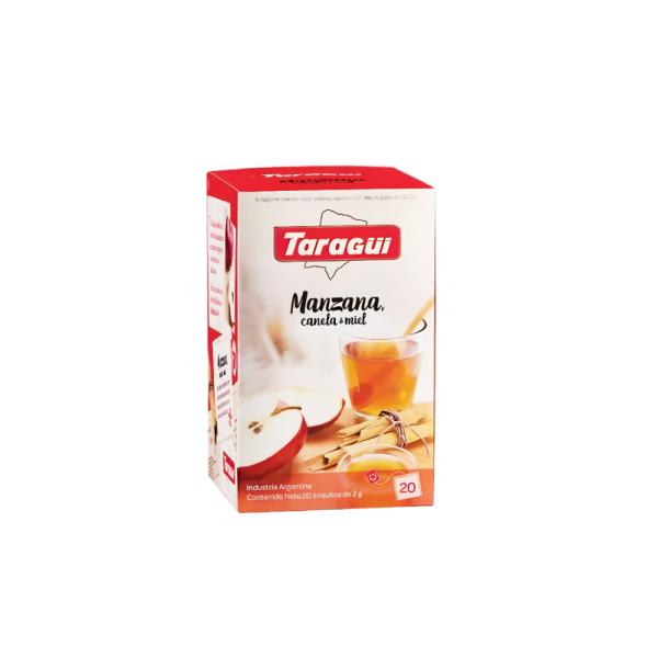 Té Taragüí Placeres Manzana Canela Y Miel por 20 unid. por 40 grs